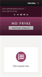 Mobile Screenshot of mdpryke-notary.com
